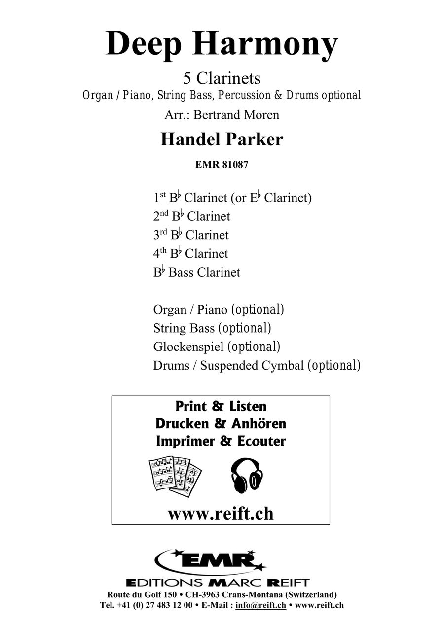 Deep Harmony Deep Harmony Clarinet Quintet scores gallery preview page 2