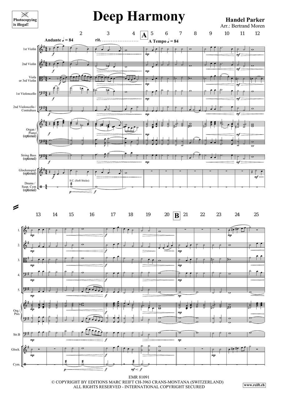 Deep Harmony Deep Harmony String Quintet scores gallery preview page 3