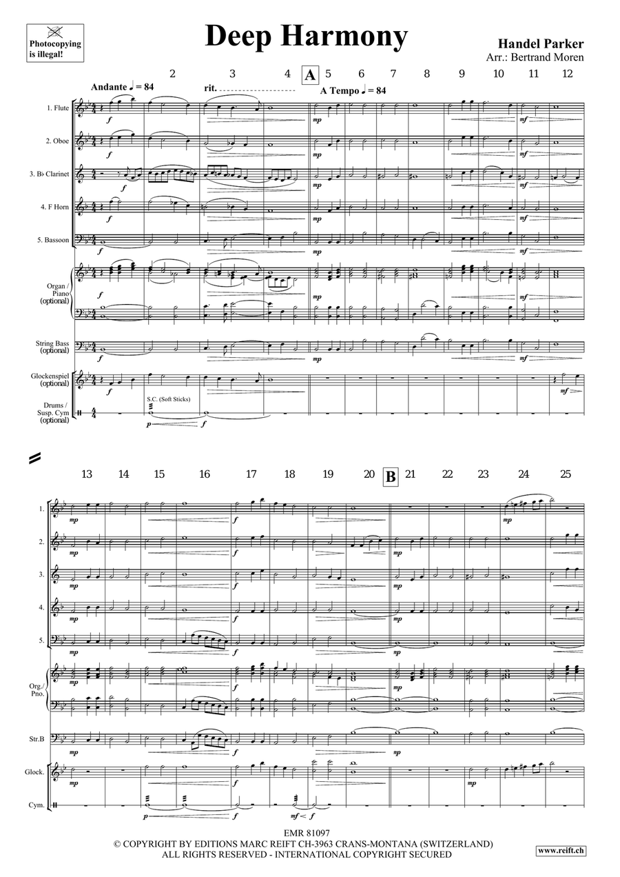 Deep Harmony Deep Harmony Woodwind Quintet scores gallery preview page 3