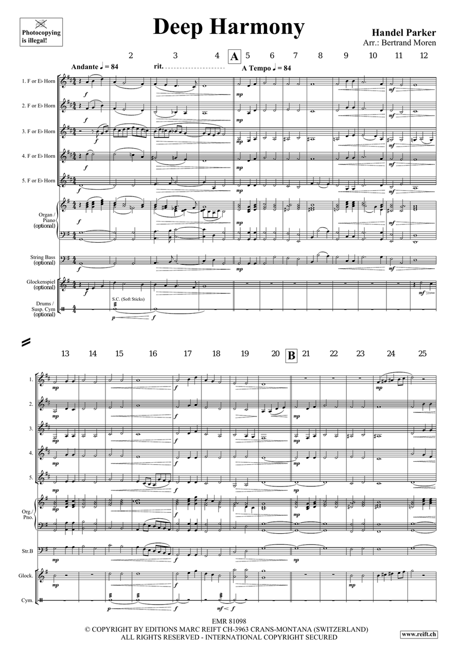 Deep Harmony Deep Harmony Horn scores gallery preview page 3