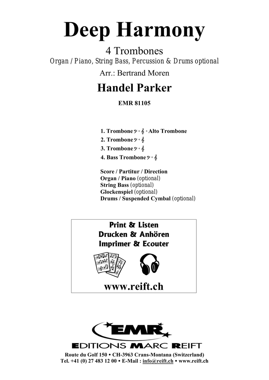 Deep Harmony Deep Harmony Trombone Quartet scores gallery preview page 2