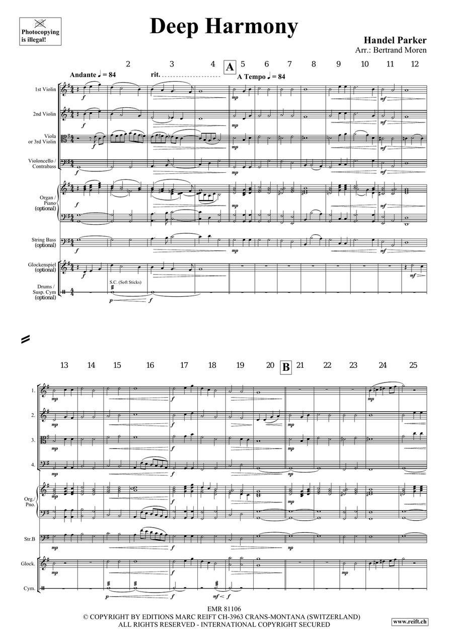 Deep Harmony Deep Harmony String Quartet scores gallery preview page 3