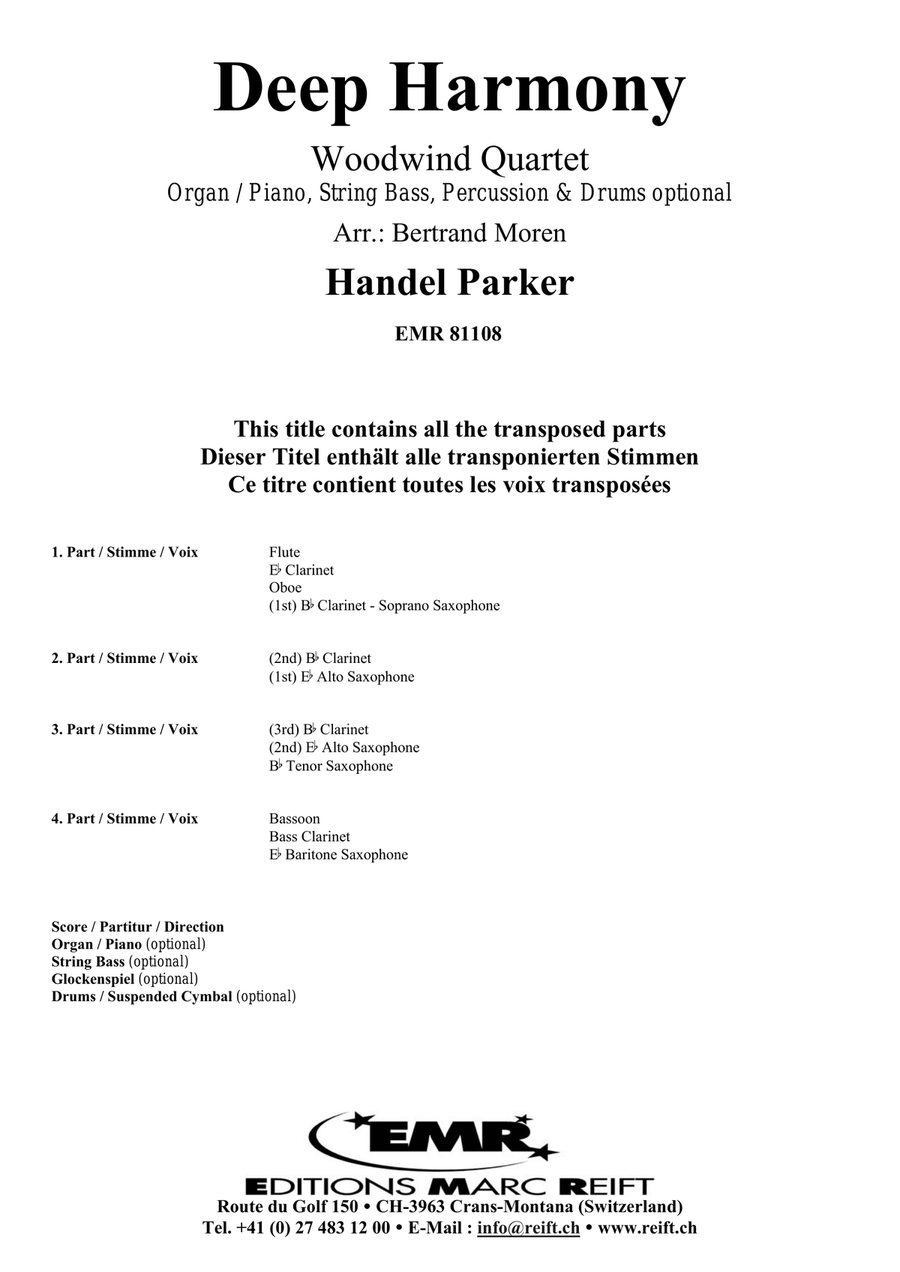 Deep Harmony Deep Harmony Woodwind Quartet scores gallery preview page 2