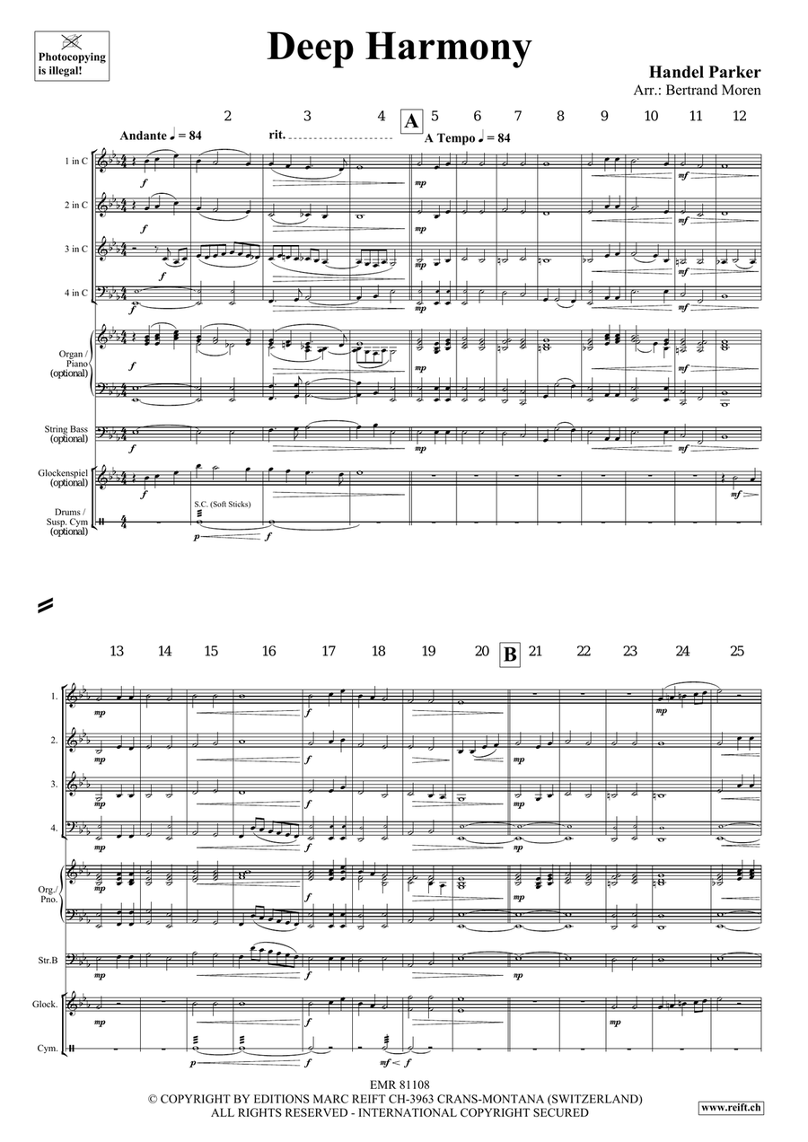 Deep Harmony Deep Harmony Woodwind Quartet scores gallery preview page 3