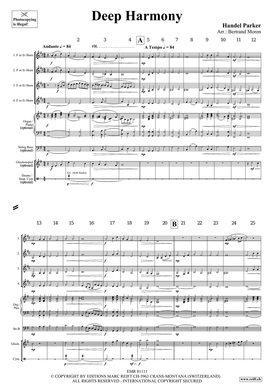 Deep Harmony Deep Harmony Horn scores gallery preview page 3