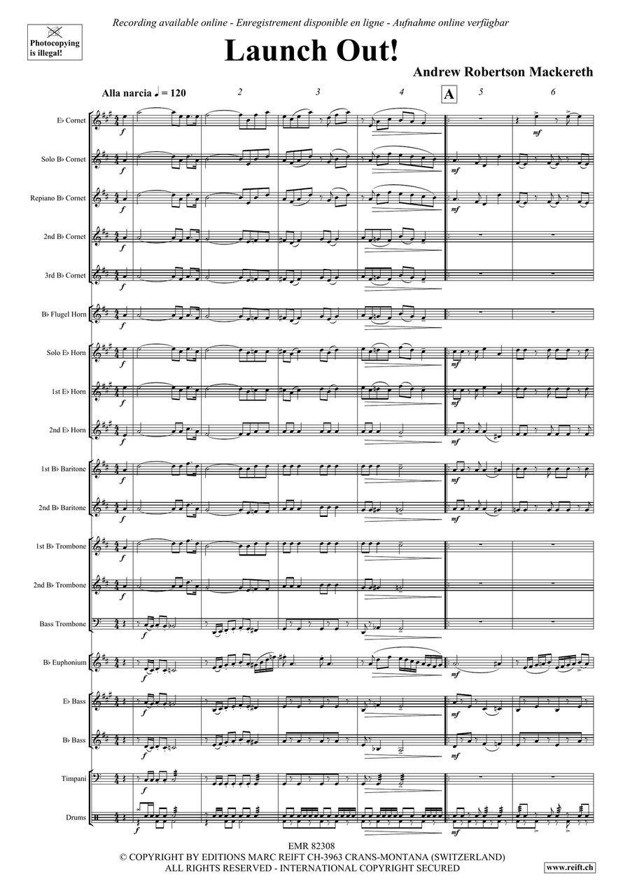 Launch Out! Launch Out! Brass Band scores gallery preview page 4