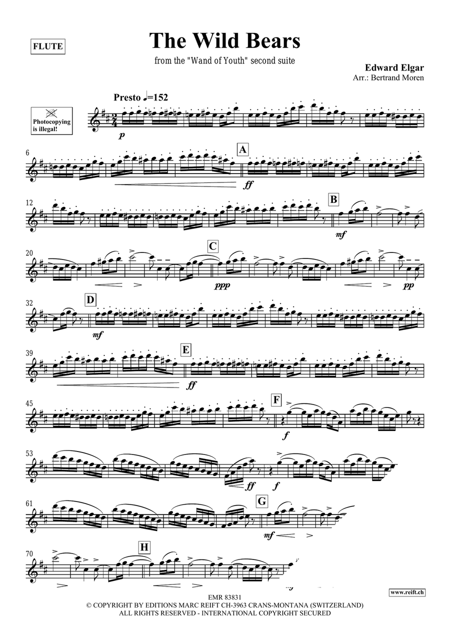 The Wild Bears The Wild Bears Flute Solo scores gallery preview page 3