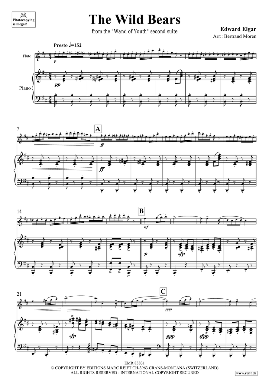 The Wild Bears The Wild Bears Flute Solo scores gallery preview page 4