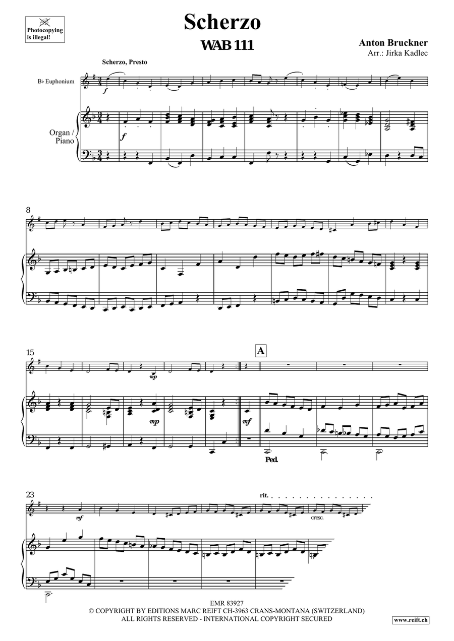 Scherzo Scherzo Euphonium scores gallery preview page 3