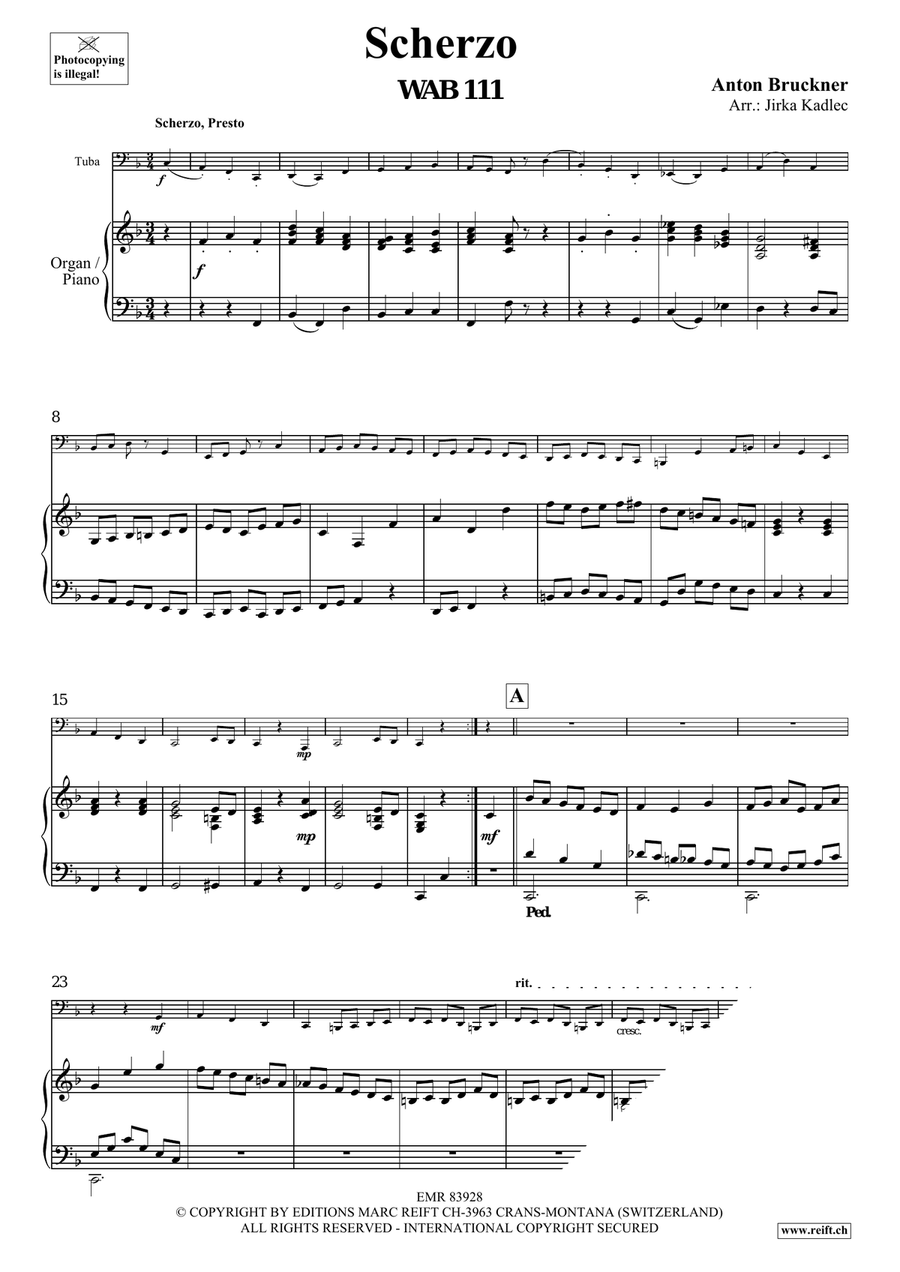 Scherzo Scherzo Tuba scores gallery preview page 3