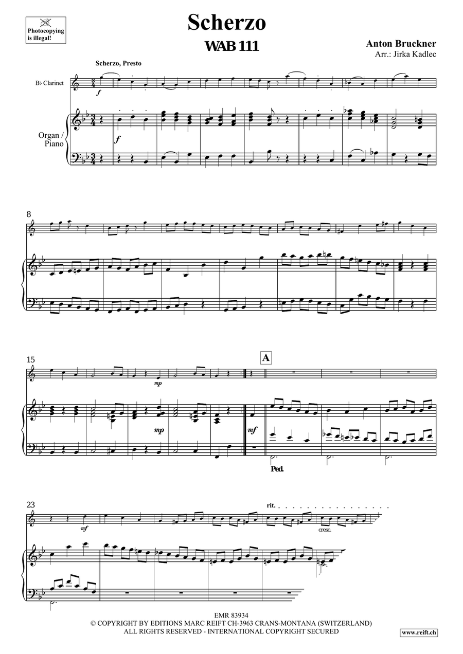 Scherzo Scherzo Clarinet Solo scores gallery preview page 3