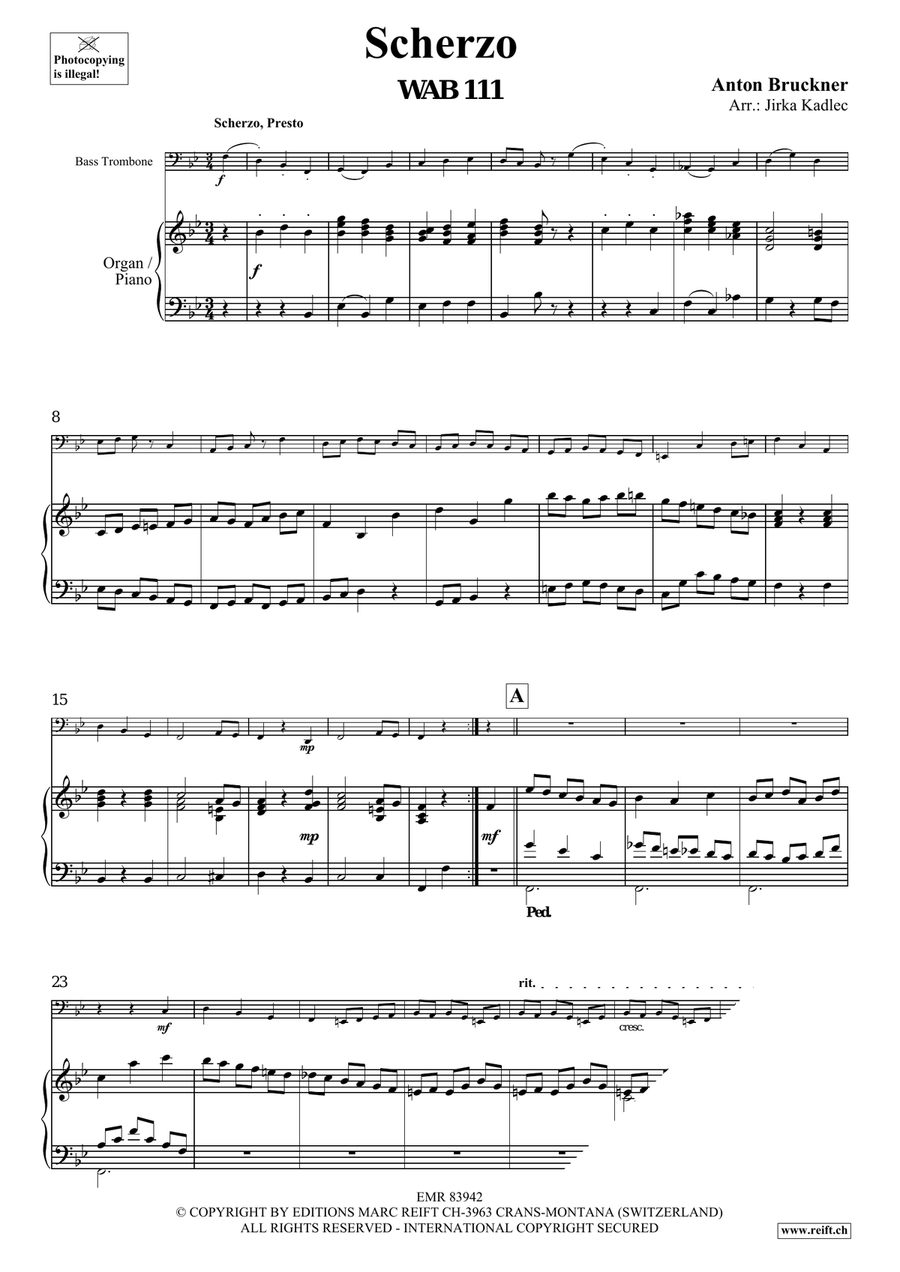 Scherzo Scherzo Trombone scores gallery preview page 3