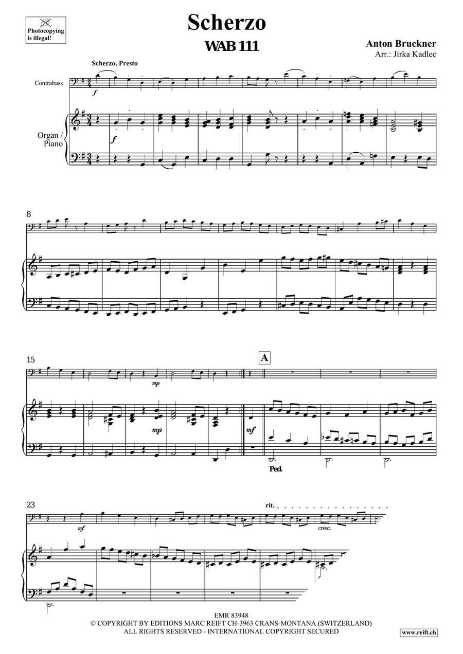 Scherzo Scherzo Double Bass scores gallery preview page 3