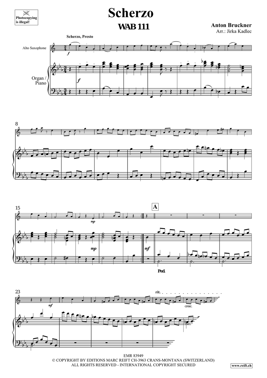 Scherzo Scherzo Alto Saxophone scores gallery preview page 3