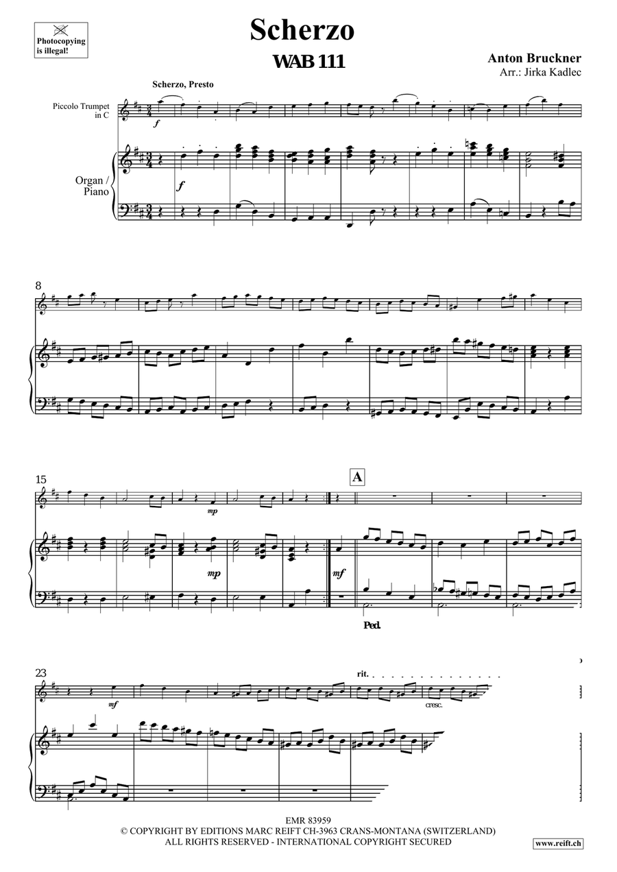 Scherzo Scherzo Piccolo Trumpet scores gallery preview page 3