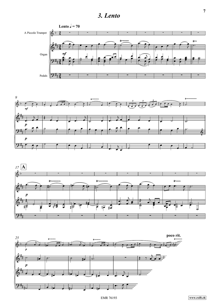 Divertimento Da Camera In D Piccolo Trumpet scores gallery preview page 6