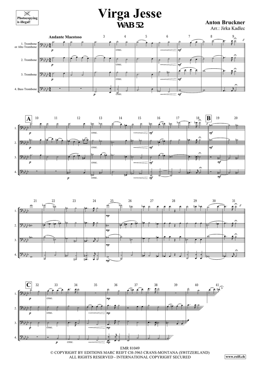 Virga Jesse Virga Jesse Trombone Quartet scores gallery preview page 3