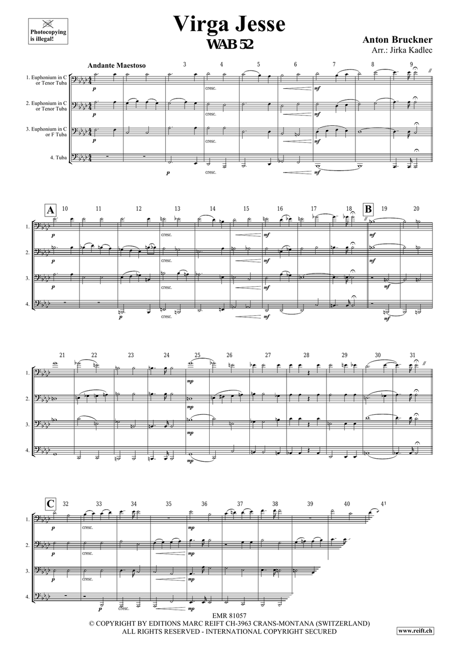 Virga Jesse Virga Jesse Tuba Quartet scores gallery preview page 3