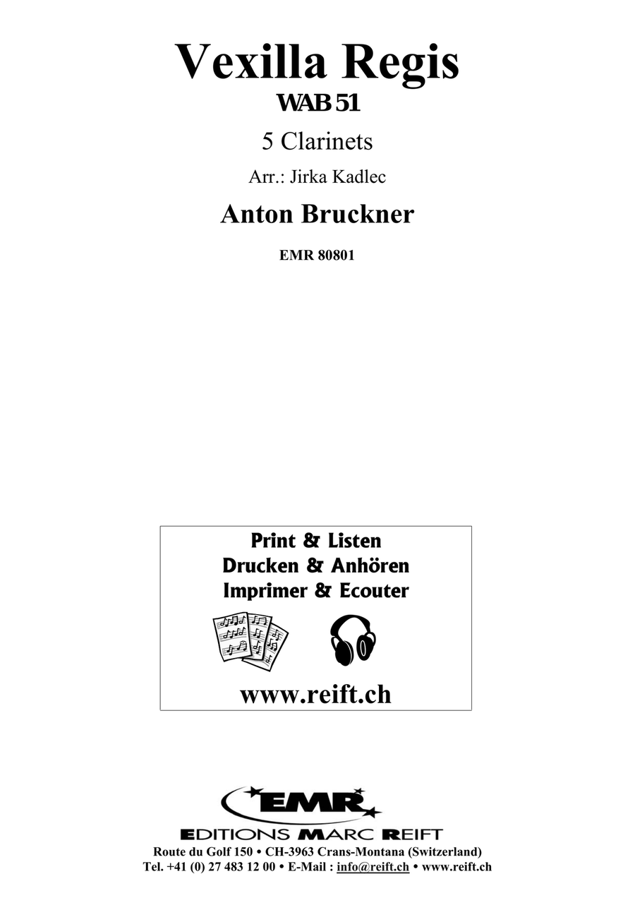 Vexilla Regis Vexilla Regis Clarinet Quintet scores gallery preview page 2