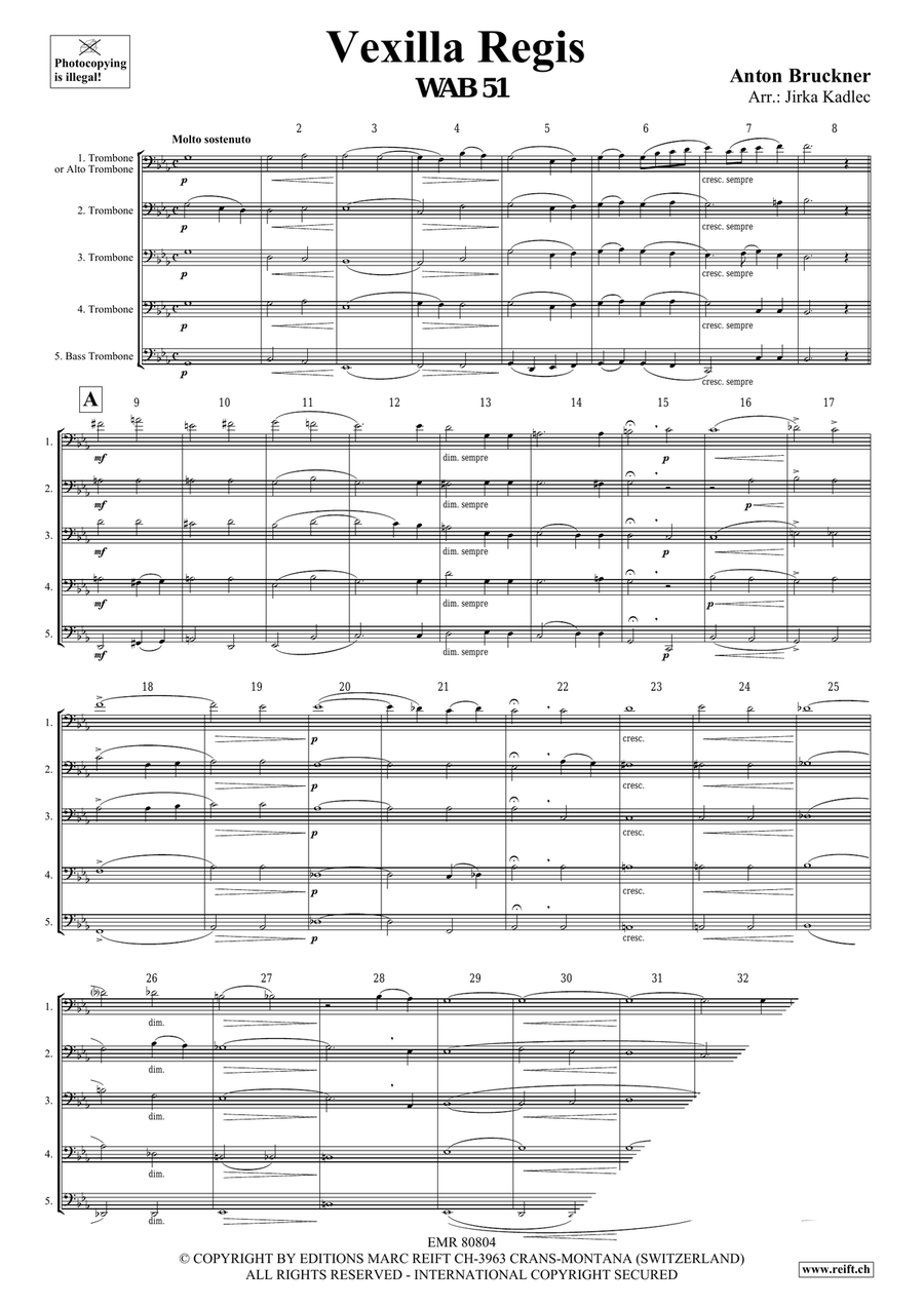 Vexilla Regis Vexilla Regis Trombone scores gallery preview page 3