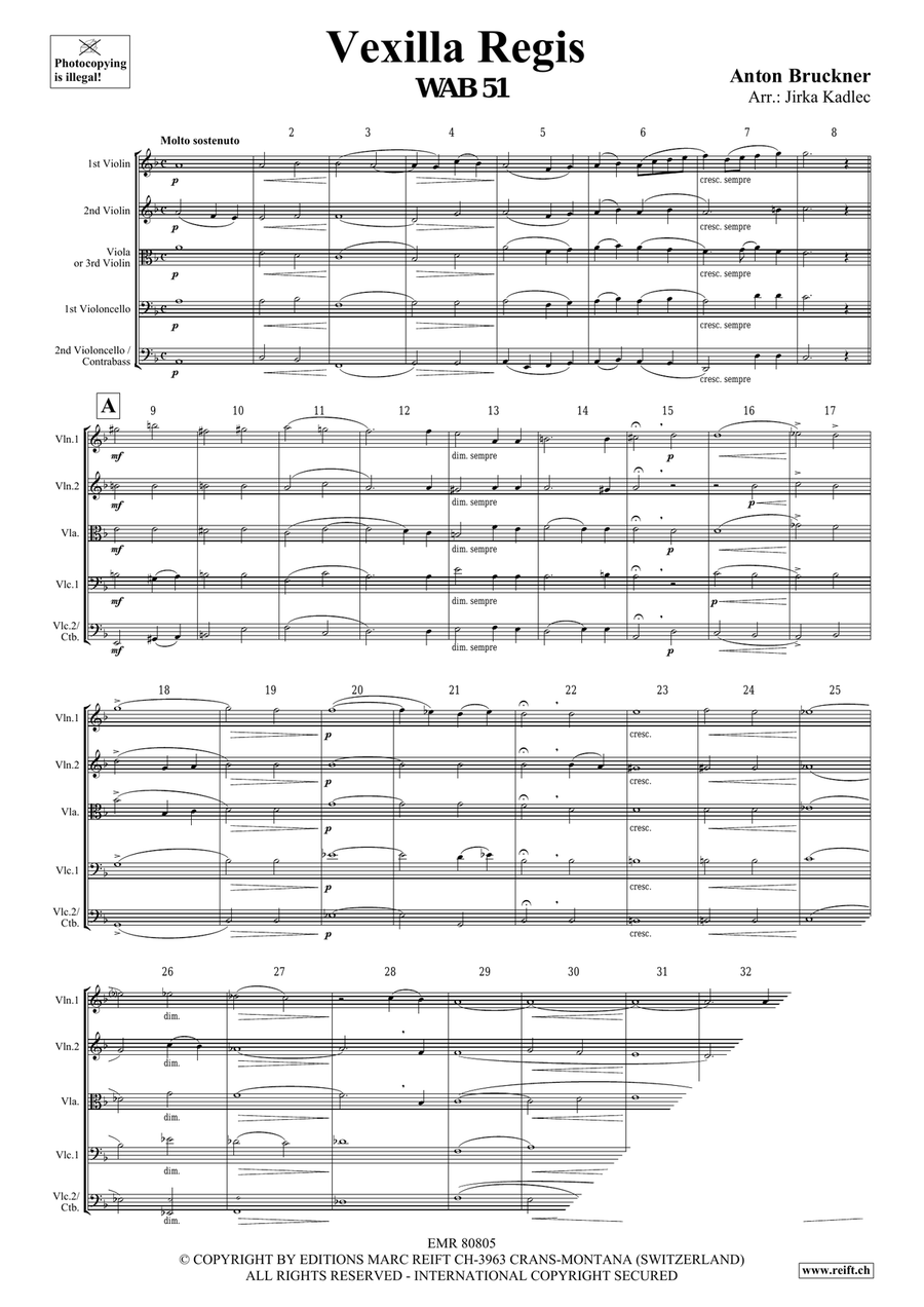Vexilla Regis Vexilla Regis String Quintet scores gallery preview page 3