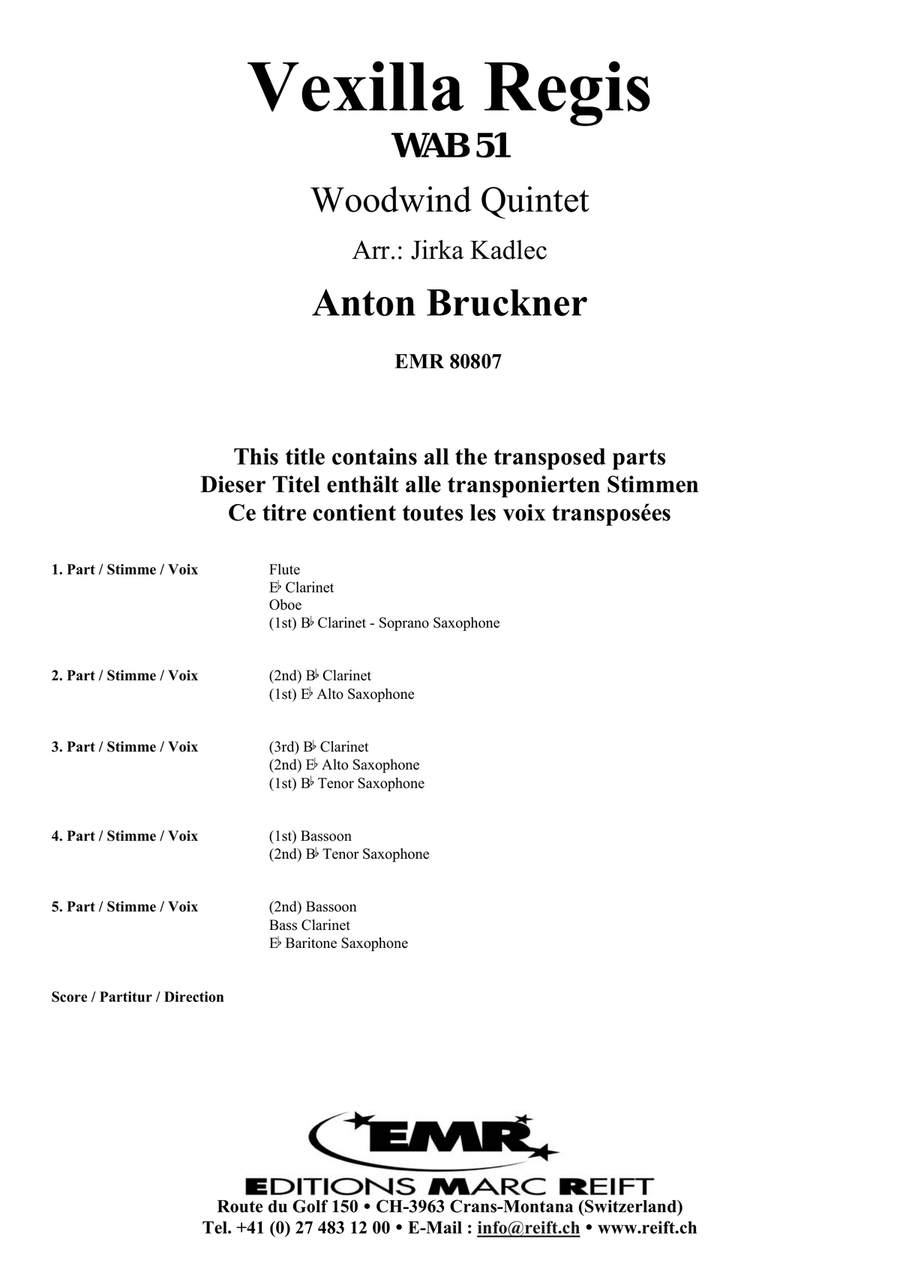 Vexilla Regis Vexilla Regis Woodwind Quintet scores gallery preview page 2