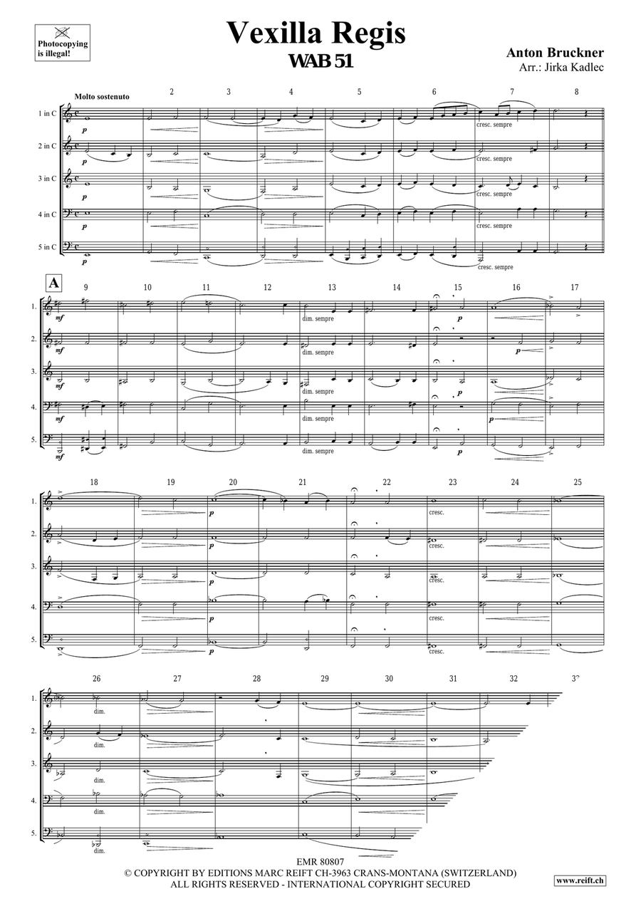 Vexilla Regis Vexilla Regis Woodwind Quintet scores gallery preview page 3
