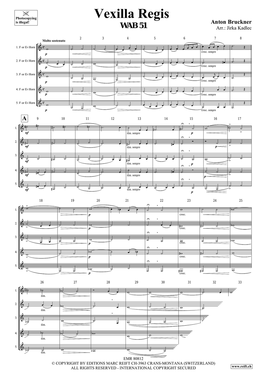 Vexilla Regis Vexilla Regis Horn scores gallery preview page 3