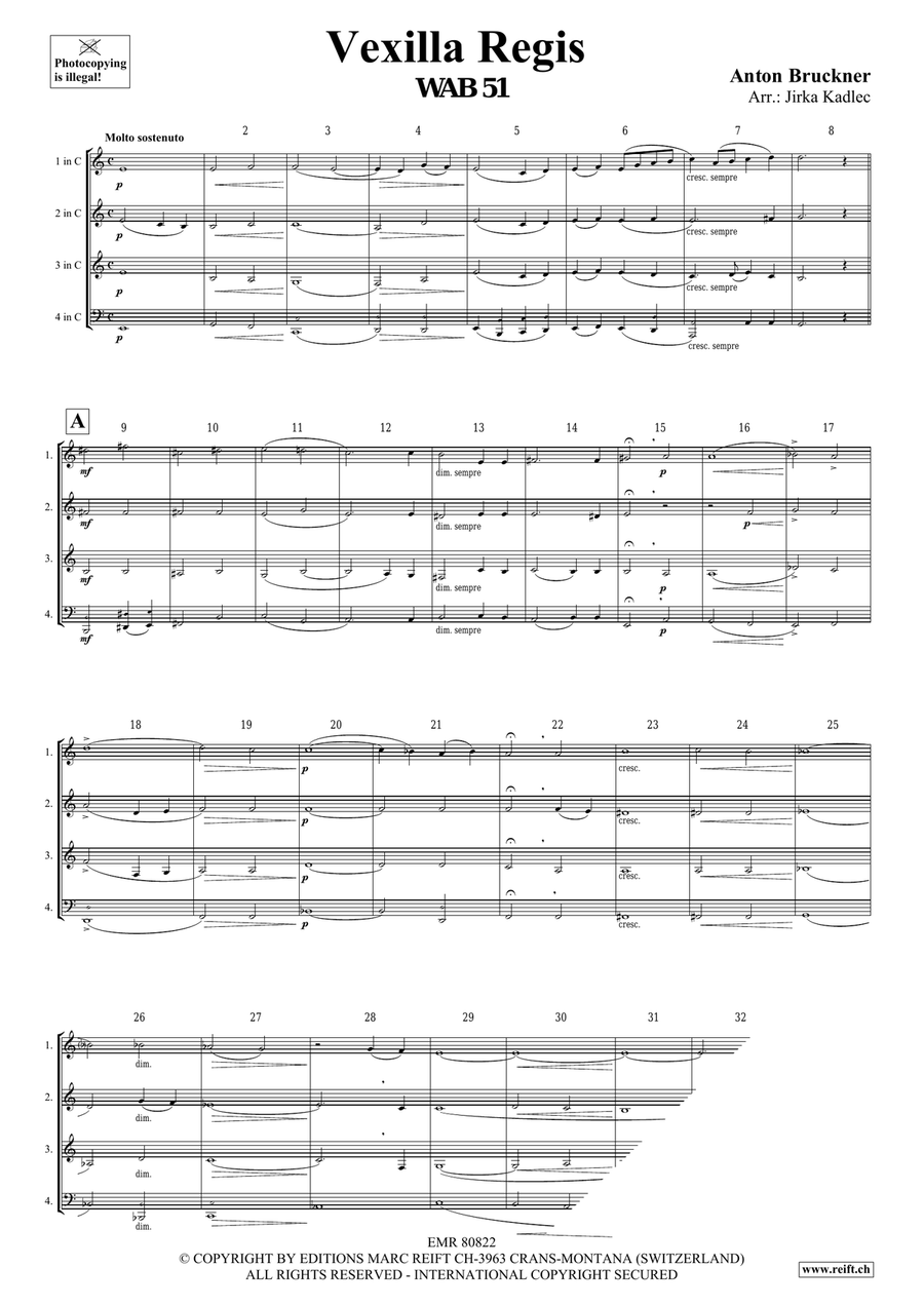 Vexilla Regis Vexilla Regis Woodwind Quartet scores gallery preview page 3
