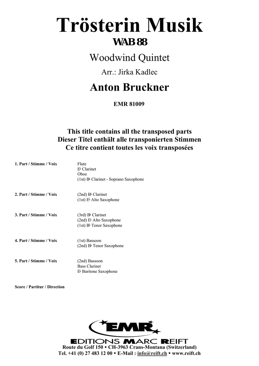 Trösterin Musik Trösterin Musik Woodwind Quintet scores gallery preview page 2