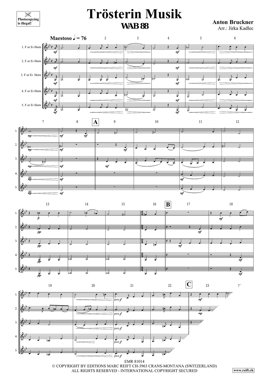 Trösterin Musik Trösterin Musik Horn scores gallery preview page 3