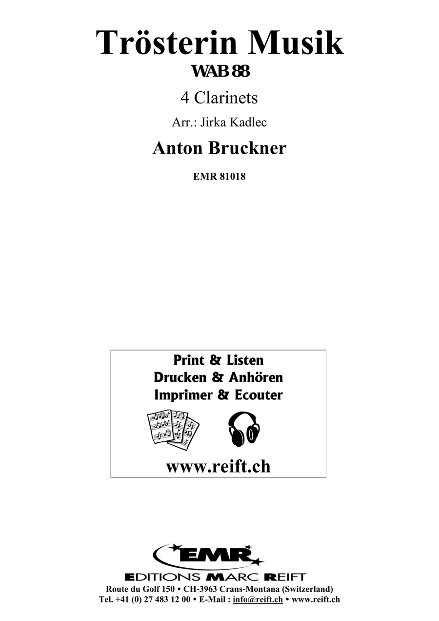 Trösterin Musik Trösterin Musik Clarinet Quartet scores gallery preview page 2
