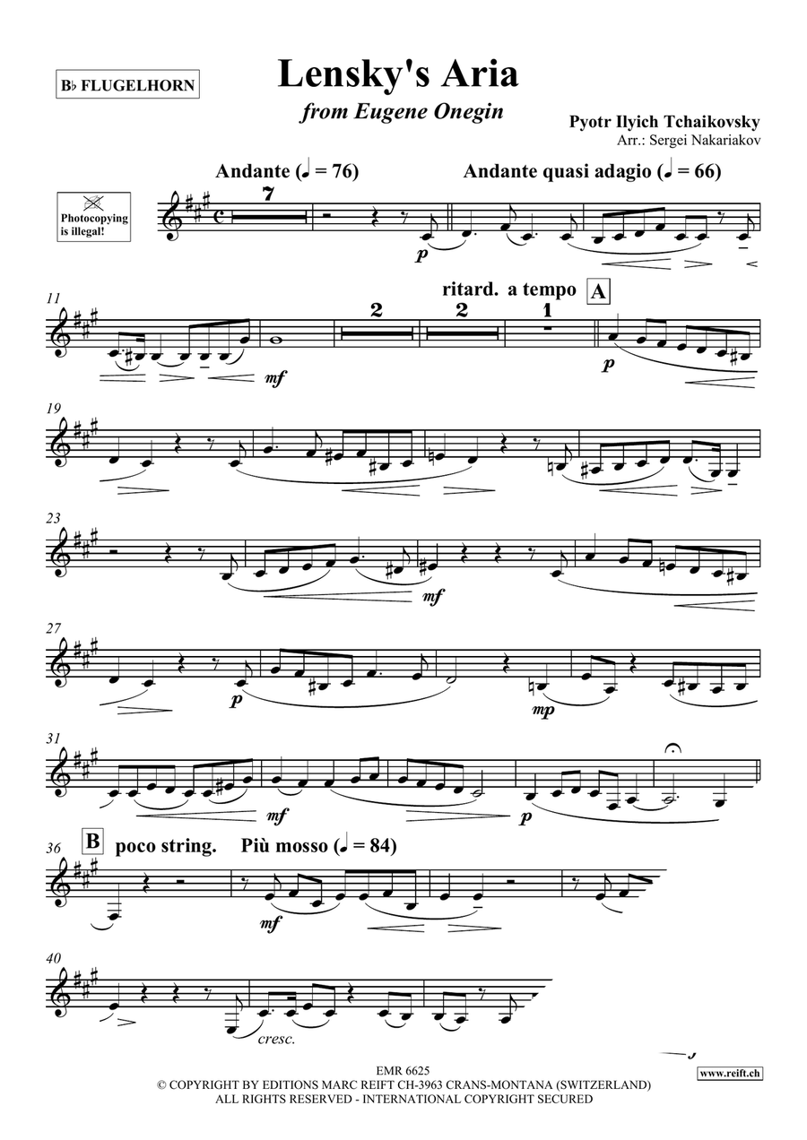 Lensky's Aria Lensky's Aria Flugelhorn scores gallery preview page 3