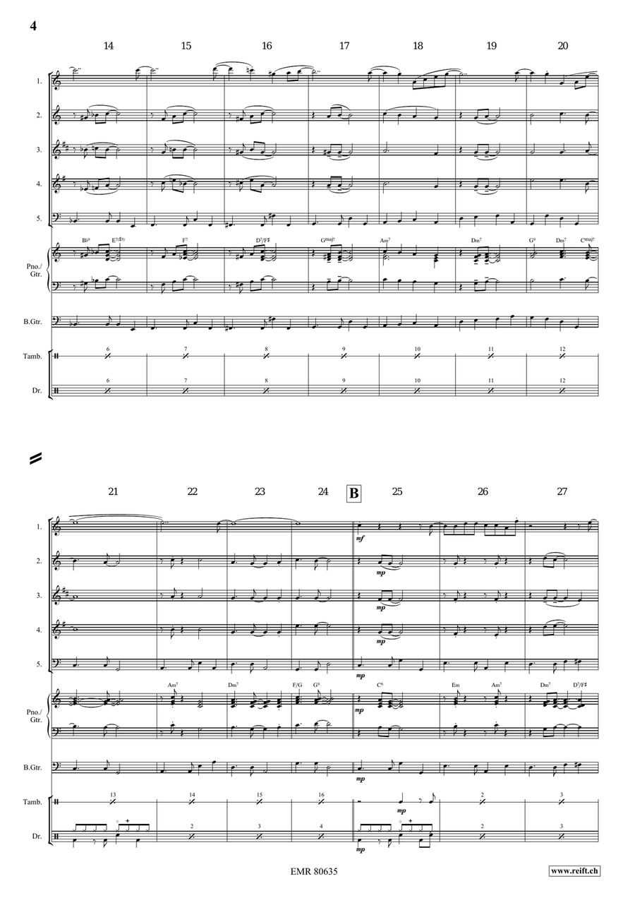 Smoke Gets In Your Eyes by Jerome Kern Woodwind Quintet - Sheet Music page 4