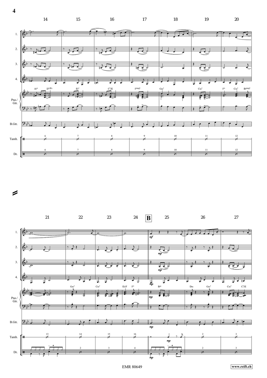 Smoke Gets In Your Eyes by Jerome Kern Horn - Sheet Music page 4