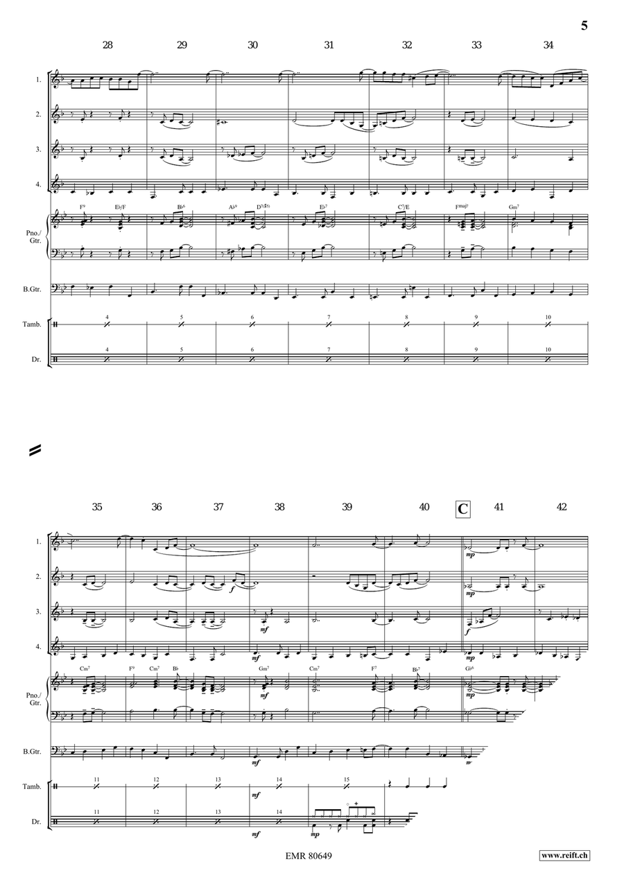 Smoke Gets In Your Eyes by Jerome Kern Horn - Sheet Music page 5