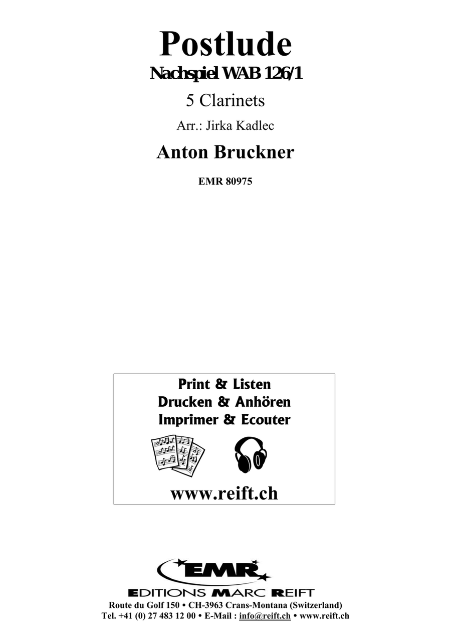 Postlude Postlude Clarinet Quintet scores gallery preview page 2