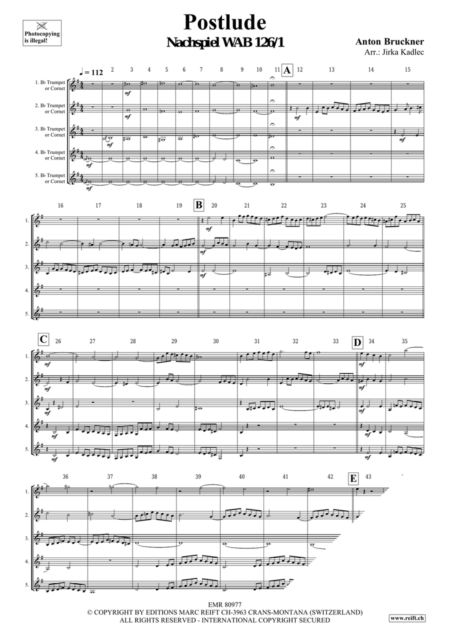 Postlude Postlude Cornet scores gallery preview page 3