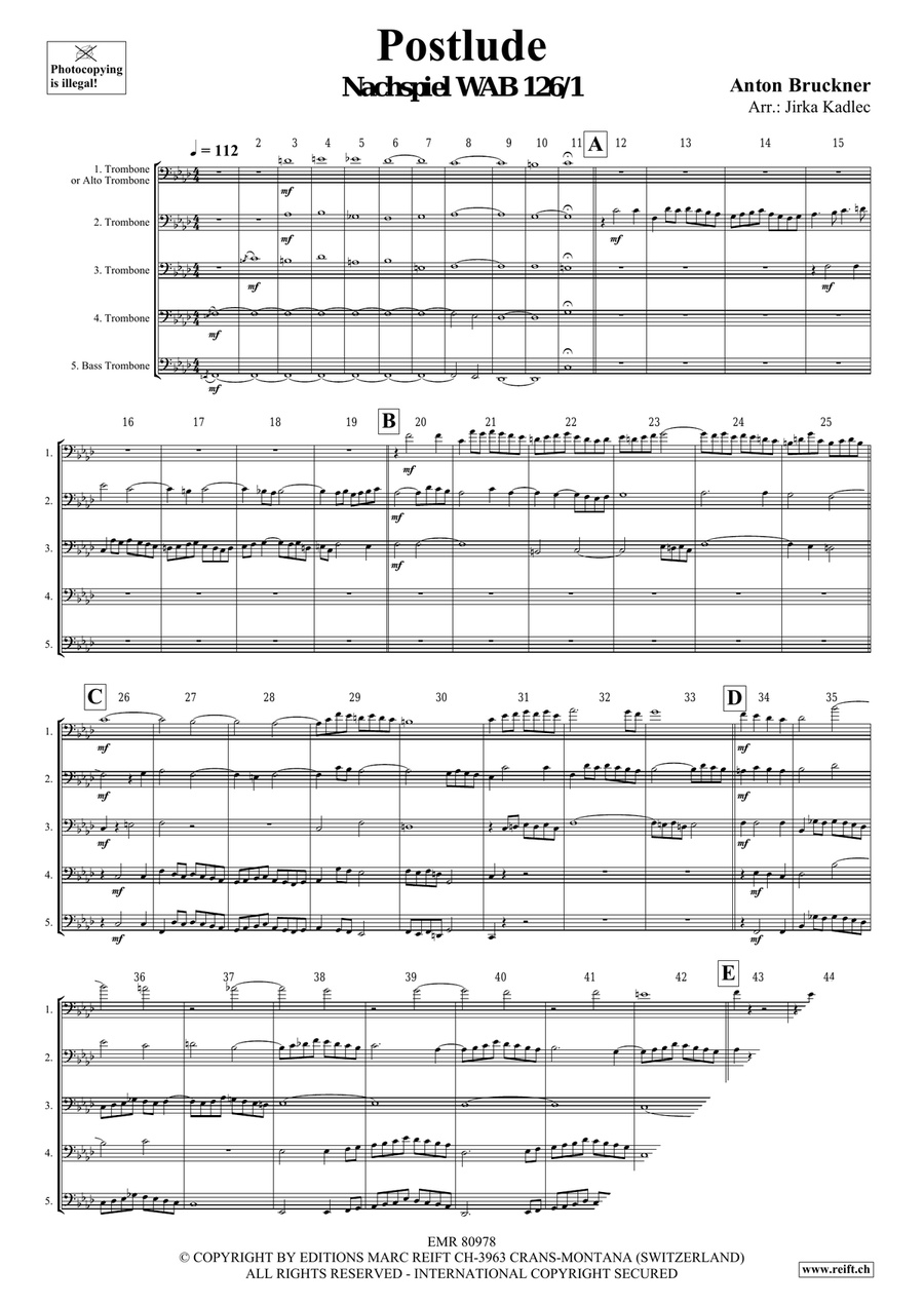 Postlude Postlude Trombone scores gallery preview page 3