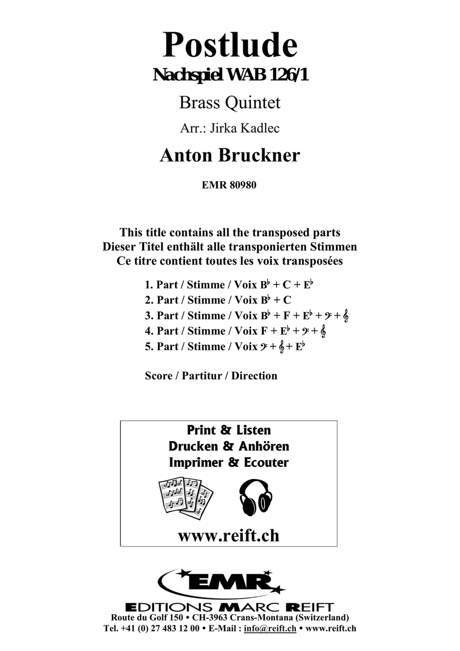 Postlude Postlude Brass Quintet scores gallery preview page 2