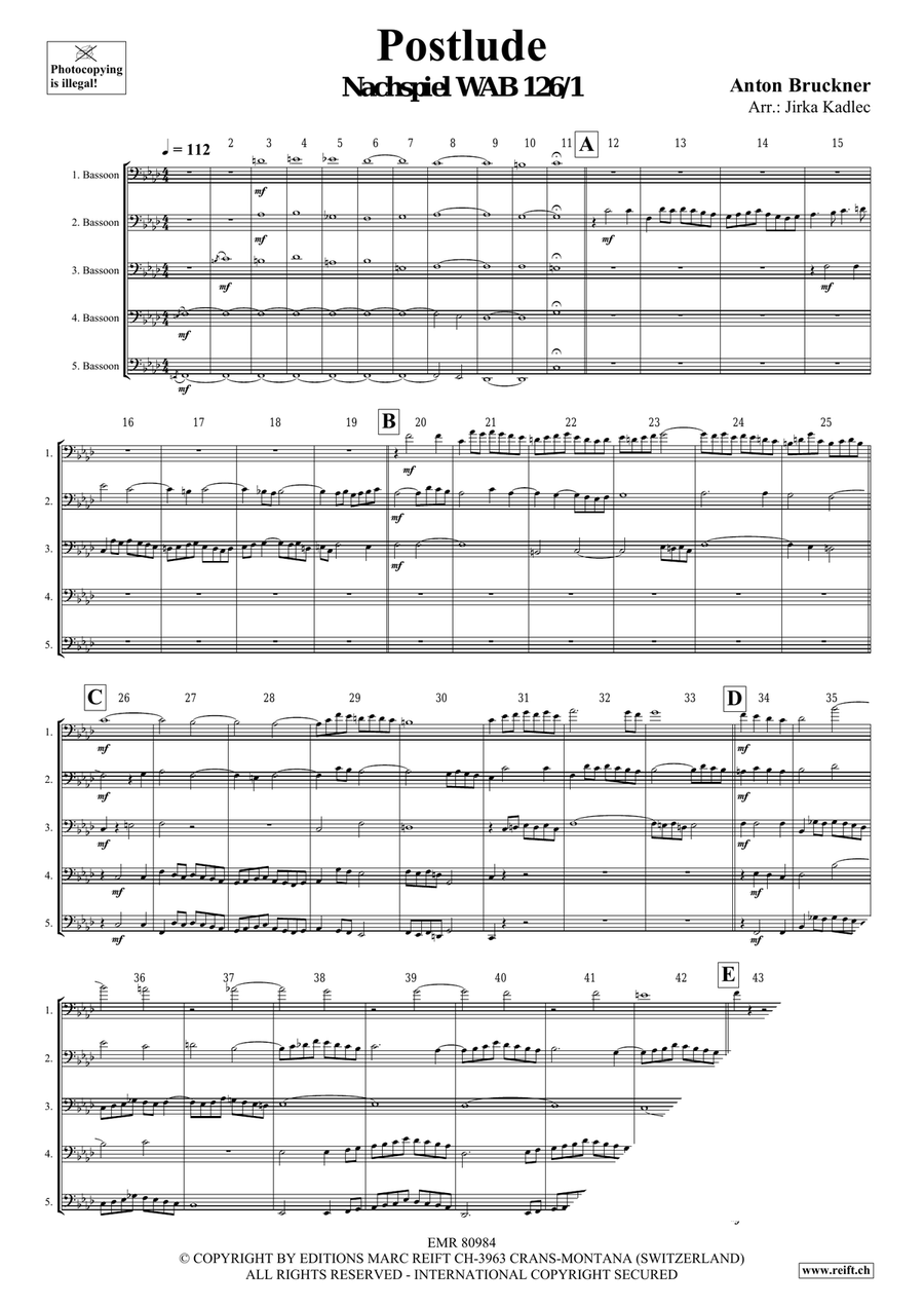 Postlude Postlude Bassoon scores gallery preview page 3