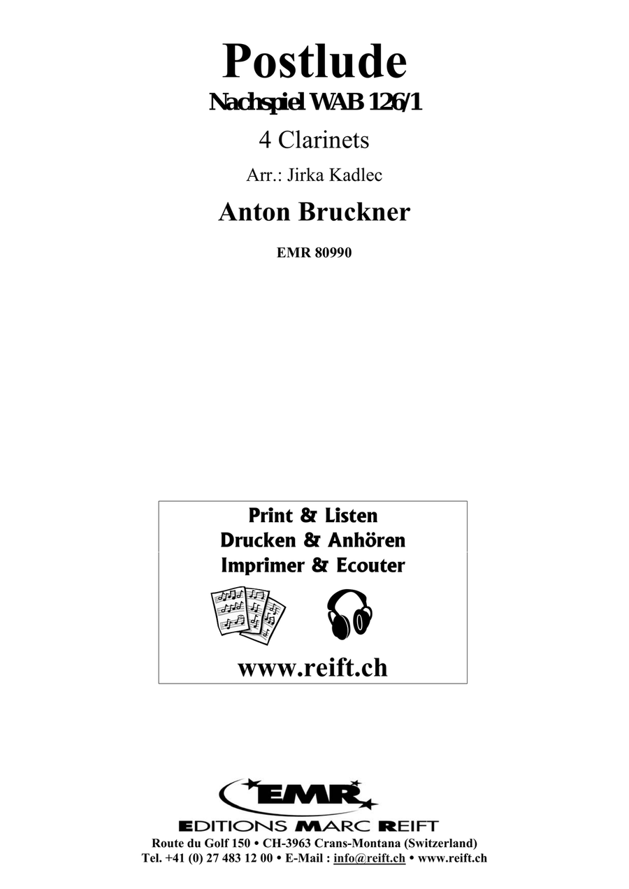 Postlude Postlude Clarinet Quartet scores gallery preview page 2