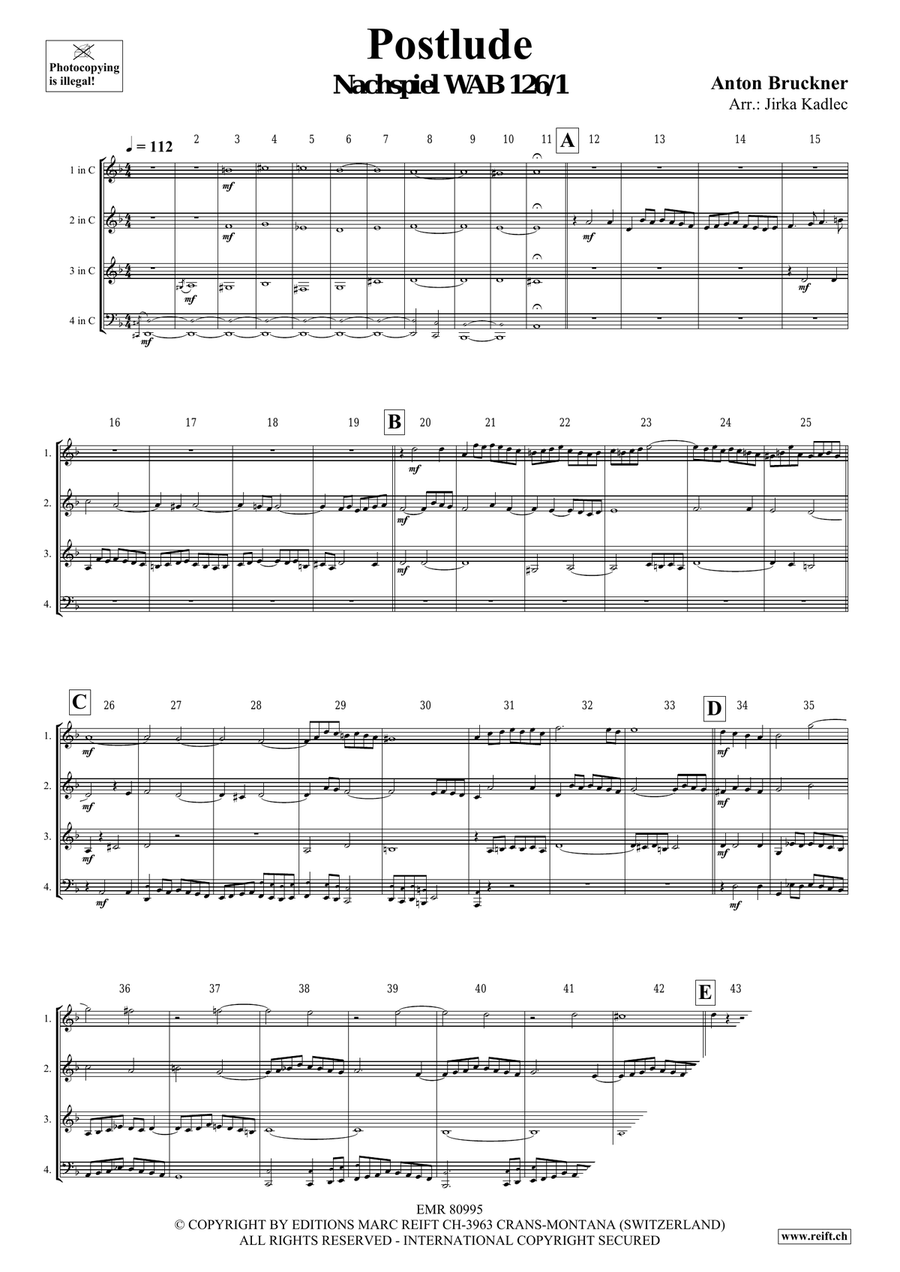 Postlude Postlude Brass Quartet scores gallery preview page 3