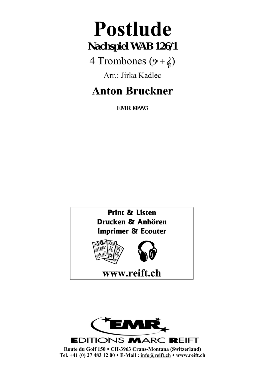 Postlude Postlude Trombone Quartet scores gallery preview page 2