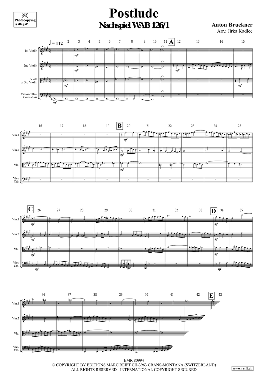 Postlude Postlude String Quartet scores gallery preview page 3