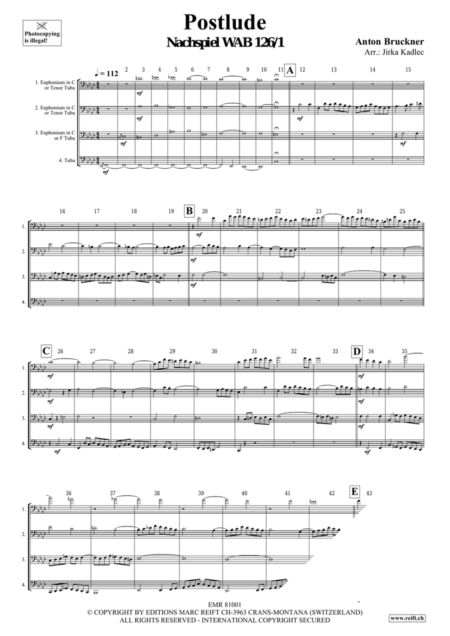 Postlude Postlude Tuba Quartet scores gallery preview page 3