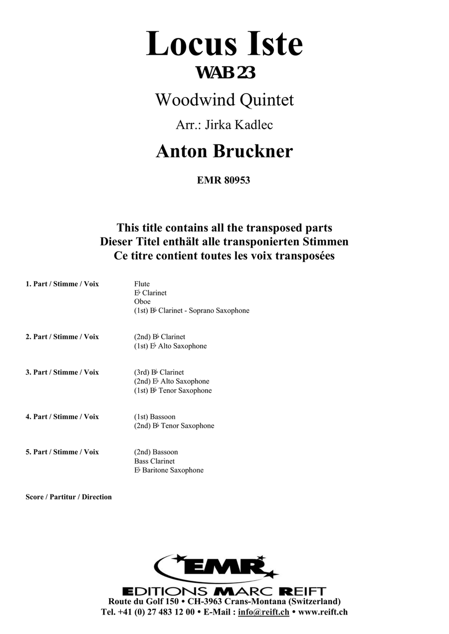 Locus Iste Locus Iste Woodwind Quintet scores gallery preview page 2