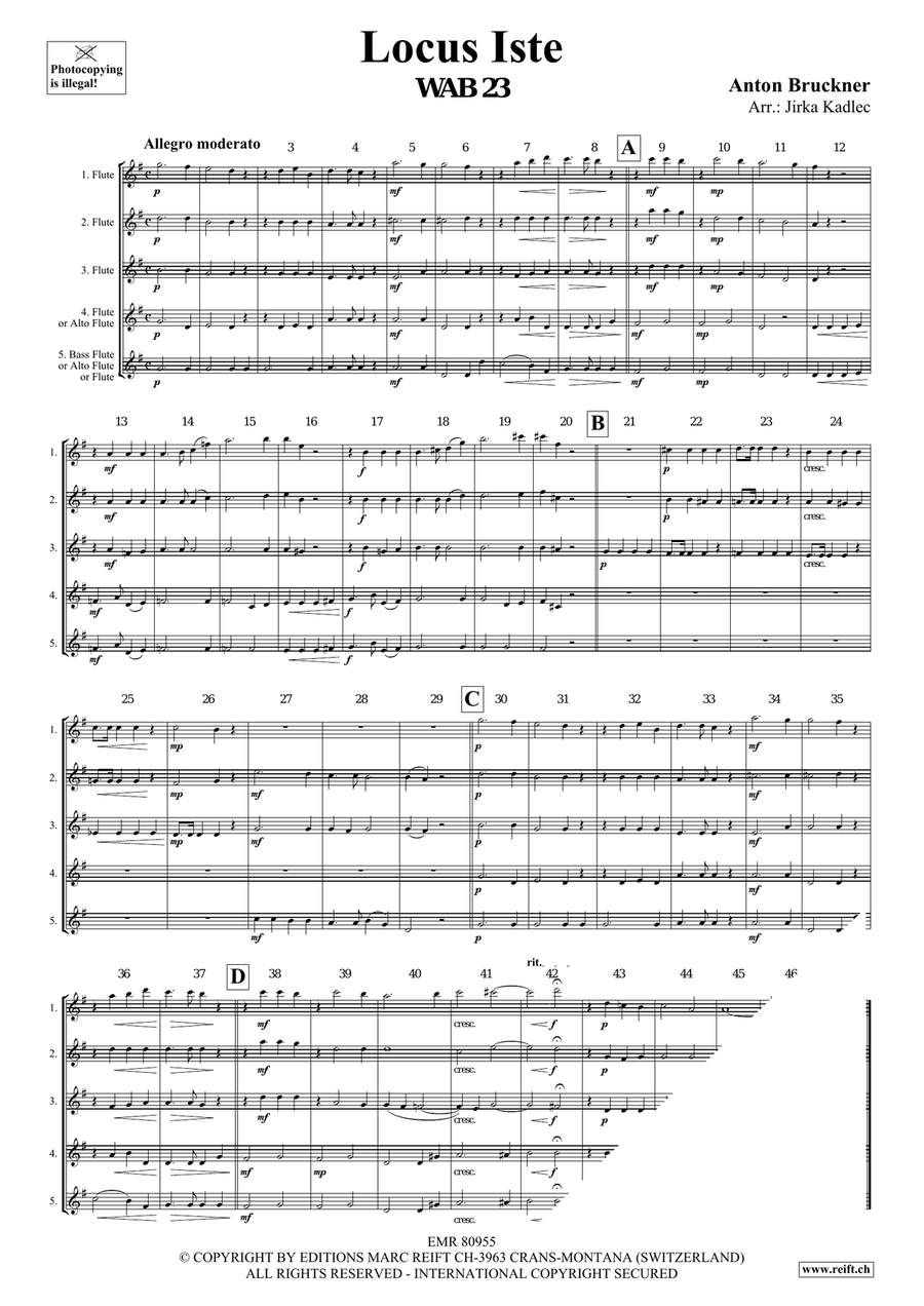 Locus Iste Locus Iste Flute scores gallery preview page 3
