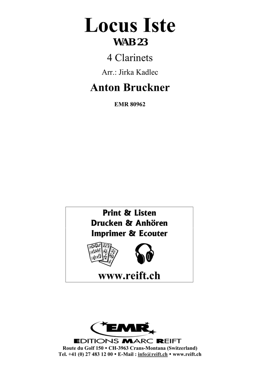 Locus Iste Locus Iste Clarinet Quartet scores gallery preview page 2