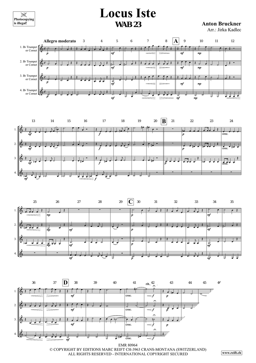 Locus Iste Cornet scores gallery preview page 3